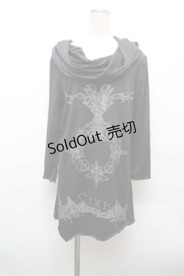 画像1: Sixh / デザイントップス  黒 S-26-02-20-038-HN-TO-AS-ZS (1)