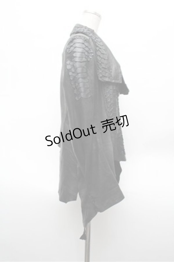 画像2: h.NAOTO / ドラゴンレザージャケット  黒 S-26-02-20-040-HN-JA-AS-ZS (2)