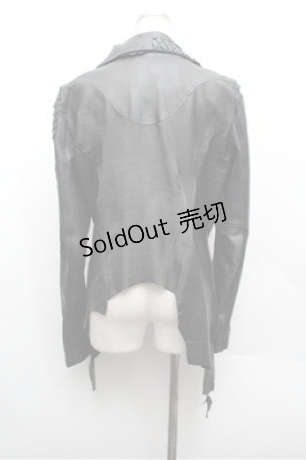 画像3: h.NAOTO / ドラゴンレザージャケット  黒 S-26-02-20-040-HN-JA-AS-ZS (3)