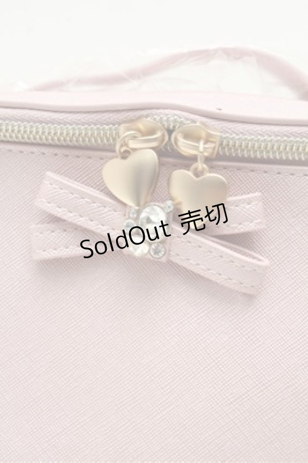 画像2: m petit by misako / AMハートヒキテポーチ  ピンク S-26-02-20-005-LO-ZA-HR-ZS (2)