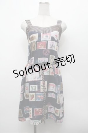 画像: MILK / Vintage Stampドレス  紺 S-26-02-20-045-ML-OP-AS-ZS