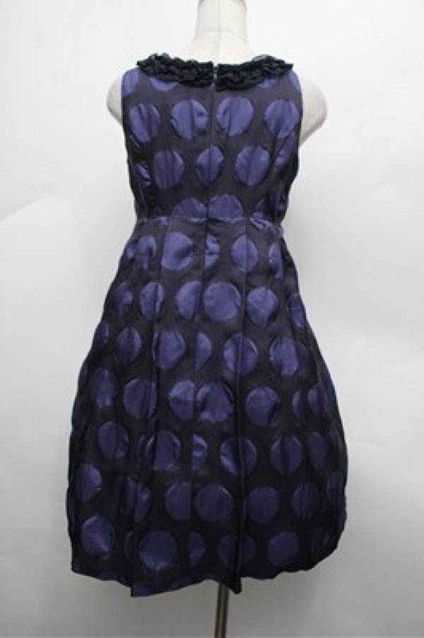 画像3: Emily Temple cute /  ドットジャンパースカート  ネイビー S-26-02-20-046-ET-OP-TE-ZS (3)