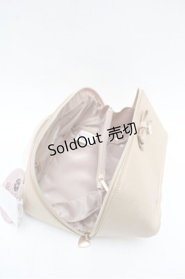 画像2: m petit by misako / AMハートヒキテポーチ  ゴールド S-26-02-20-006-LO-ZA-HR-ZS (2)