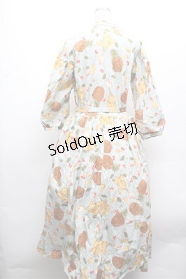 画像5: PINK HOUSE / トロピカルプリントワンピース  サックス S-26-02-20-057-LO-TS-AS-ZS (5)