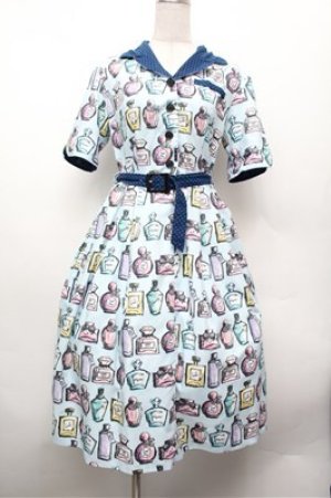 画像: MILK / perfumeワンピース  サックス S-26-02-20-058-ML-TS-HR-ZS