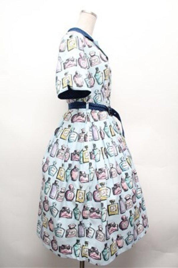 画像2: MILK / perfumeワンピース  サックス S-26-02-20-058-ML-TS-HR-ZS (2)