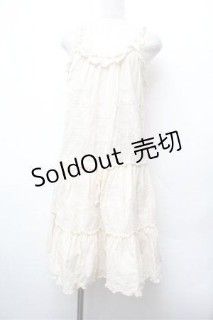 画像: Franche Lippee / 刺繍サロペット  オフ S-26-02-20-059-LO-OP-AS-ZS