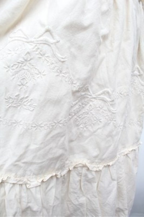 画像4: Franche Lippee / 刺繍サロペット  オフ S-26-02-20-059-LO-OP-AS-ZS (4)