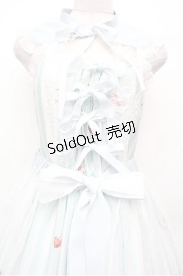 画像4: metamorphose / Cats and Cherry Cake オーバースカート付きジャンパースカート 1 サックス S-26-02-20-061-ME-OP-HR-ZS (4)