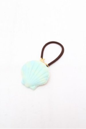 画像: Q-pot. / アリエル/シェルマカロンヘアゴム  グリーン S-26-02-20-002-QP-AC-AS-ZS