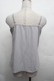 画像3: axes femme / フラワーモチーフキャミソール  ブルーグレー S-26-02-20-013-AX-TO-AS-ZS (3)