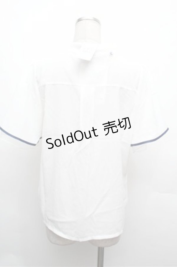 画像3: axes femme / 紫陽花刺繍リボンブラウス  白 S-26-02-20-015-AX-BL-HR-ZS (3)