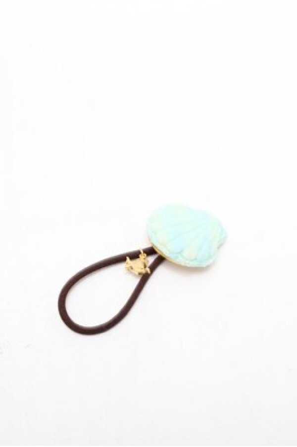 画像2: Q-pot. / アリエル/シェルマカロンヘアゴム  グリーン S-26-02-20-002-QP-AC-AS-ZS (2)