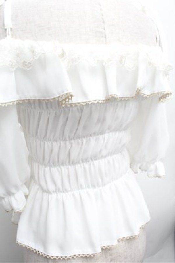 画像4: ALICE and the PIRATES / バニーガールシャーリングプルオーバー  白 S-26-02-20-022-PA-BL-HR-ZS (4)