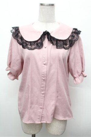 画像: MA*RS / レース襟ブラウス  ピンク S-26-02-20-025-EL-BL-AS-ZS
