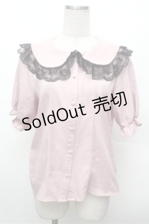 画像: MA*RS / レース襟ブラウス  ピンク S-26-02-20-025-EL-BL-AS-ZS