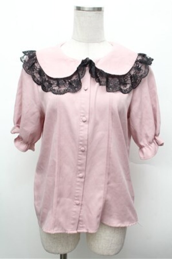 画像1: MA*RS / レース襟ブラウス  ピンク S-26-02-20-025-EL-BL-AS-ZS (1)
