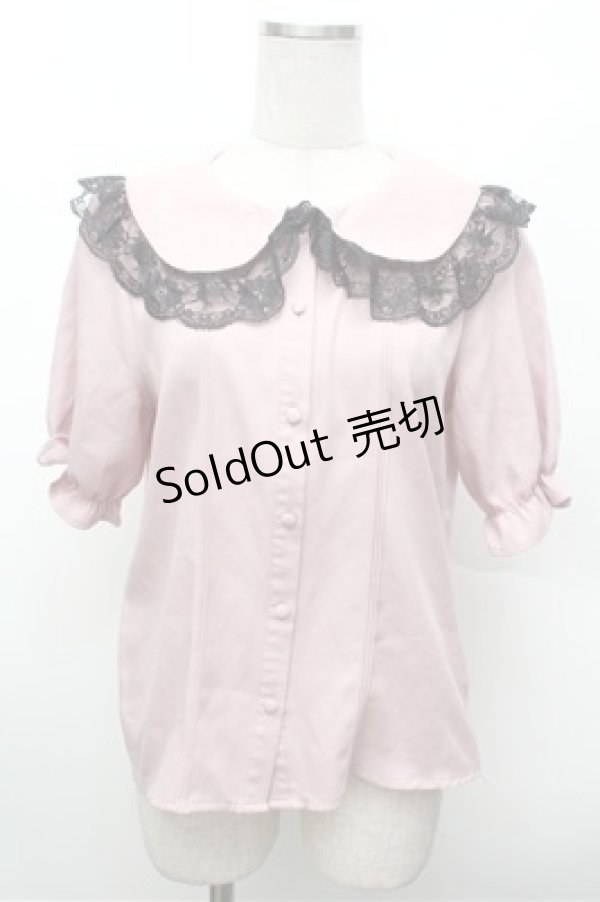 画像1: MA*RS / レース襟ブラウス  ピンク S-26-02-20-025-EL-BL-AS-ZS (1)