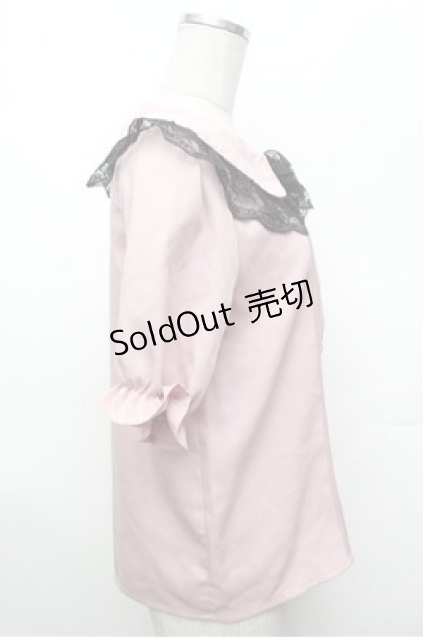 画像2: MA*RS / レース襟ブラウス  ピンク S-26-02-20-025-EL-BL-AS-ZS (2)