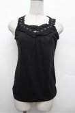 画像1: axes femme / BACKリボンタンクトップ  黒 S-26-02-20-029-AX-TO-AS-ZS (1)