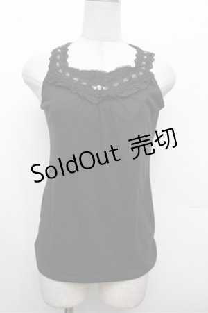 画像: axes femme / BACKリボンタンクトップ  黒 S-26-02-20-029-AX-TO-AS-ZS