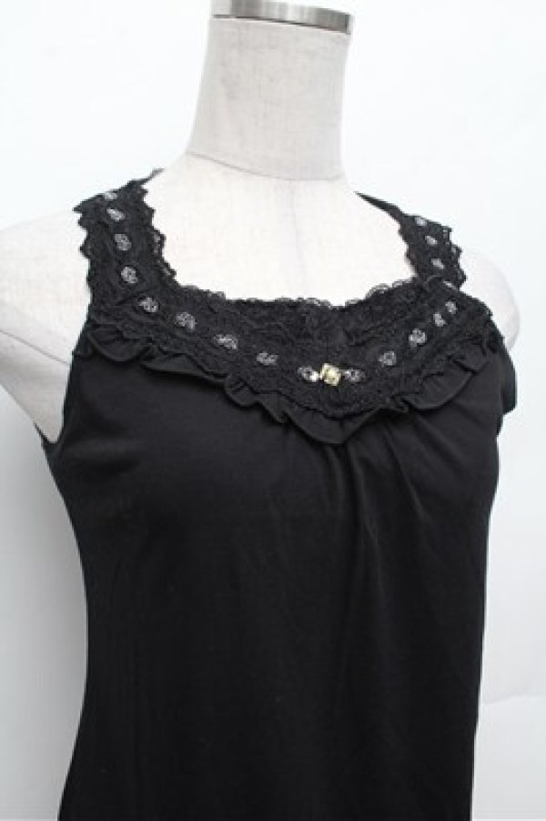 画像2: axes femme / BACKリボンタンクトップ  黒 S-26-02-20-029-AX-TO-AS-ZS (2)