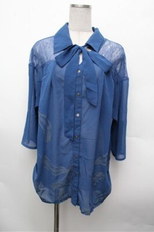 画像: Rozen Kavalier / プリントブラウス  ブルー S-26-02-20-030-OO-BL-AS-ZS