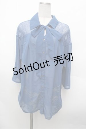 画像: Rozen Kavalier / プリントブラウス  ブルー S-26-02-20-030-OO-BL-AS-ZS