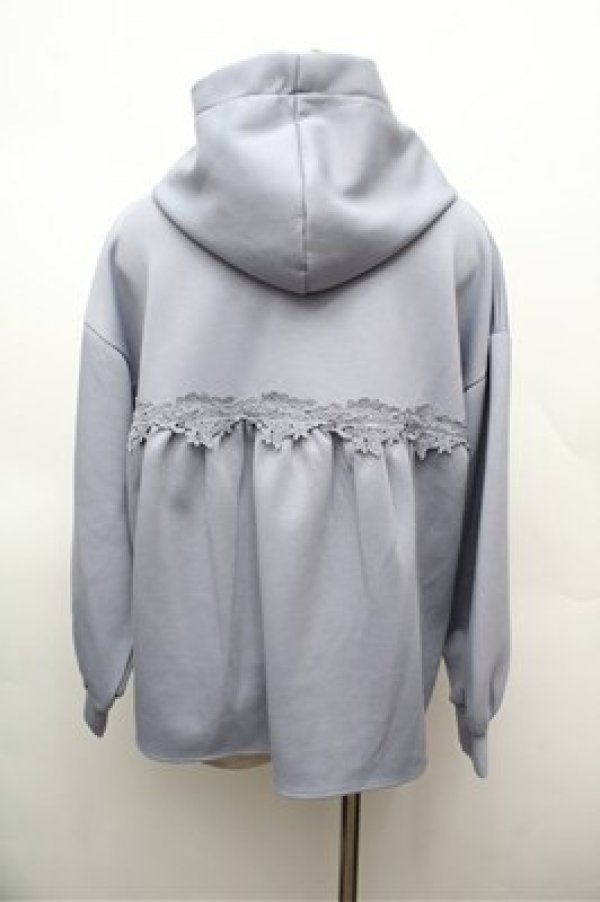 画像4: axes femme / ダンボールニットパーカーPO  サックス S-26-02-22-035-AX-TO-AS-ZS (4)