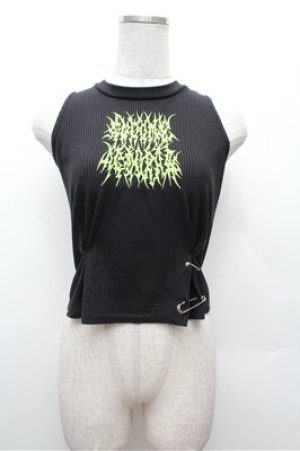 画像: ACDC RAG / Vivid Gloomy Sleevelessトップス  黒 S-26-02-22-043-PU-TO-AS-ZS