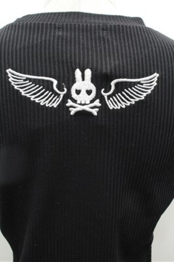 画像4: ACDC RAG / PUNKYバニーチビTシャツ  黒 S-26-02-22-044-PU-TO-AS-ZS (4)