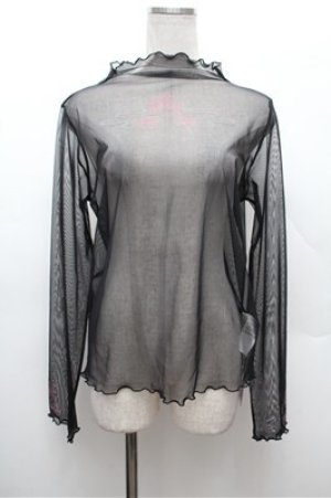 画像: axes femme / 彼岸花PTシアートップス F 黒 S-26-02-22-045-AX-TO-TE-ZS