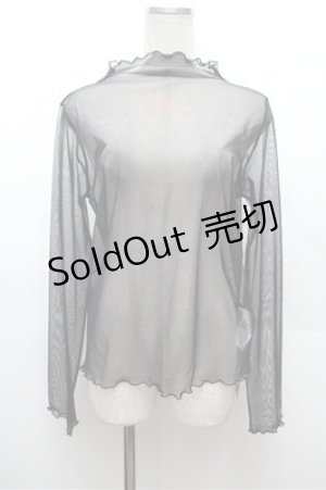 画像: axes femme / 彼岸花PTシアートップス F 黒 S-26-02-22-045-AX-TO-TE-ZS