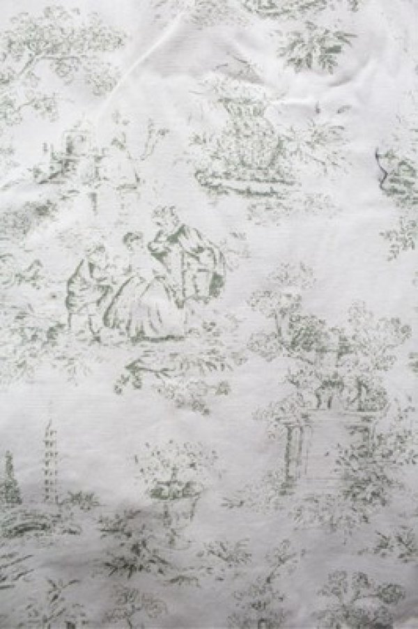 画像2: an another angelus / トワル柄ノースリーブワンピース  オフｘグリーン S-26-02-22-046-CA-OP-AS-ZS (2)