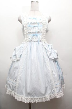 画像: BABY,THE STARS SHINE BRIGHT / キュドパリジャンパースカート  サックス S-26-02-22-047-BA-OP-AS-ZS