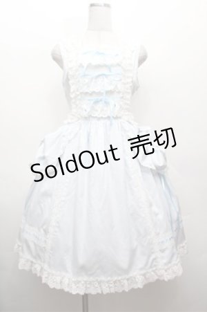 画像: BABY,THE STARS SHINE BRIGHT / キュドパリジャンパースカート  サックス S-26-02-22-047-BA-OP-AS-ZS