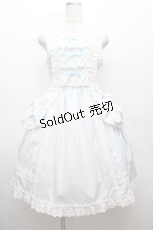 画像1: BABY,THE STARS SHINE BRIGHT / キュドパリジャンパースカート  サックス S-26-02-22-047-BA-OP-AS-ZS (1)