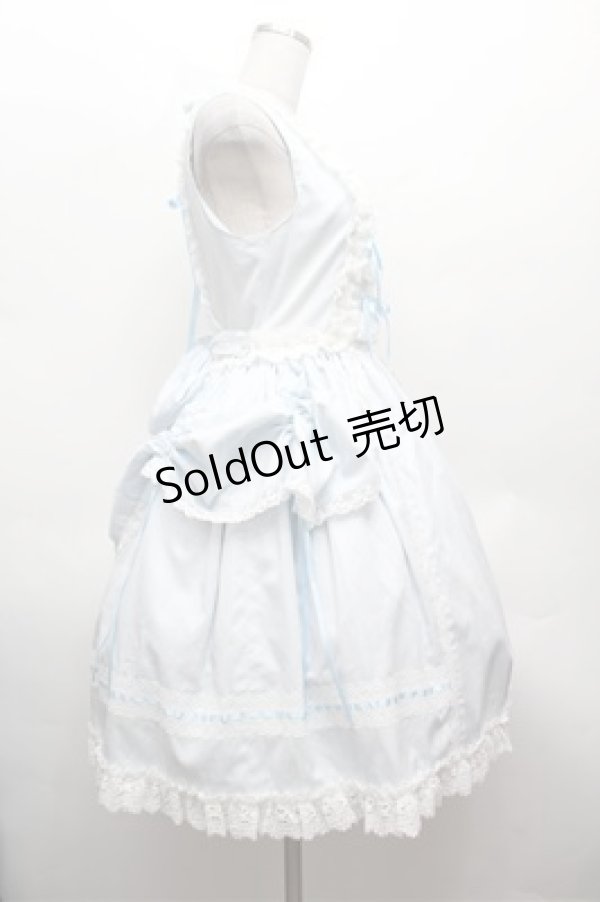 画像2: BABY,THE STARS SHINE BRIGHT / キュドパリジャンパースカート  サックス S-26-02-22-047-BA-OP-AS-ZS (2)