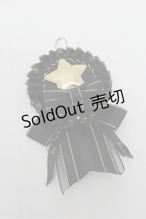 画像: ATELIER　Ruby / ロゼットチャームブローチ  黒 S-26-02-22-006-EL-ZA-AS-ZS