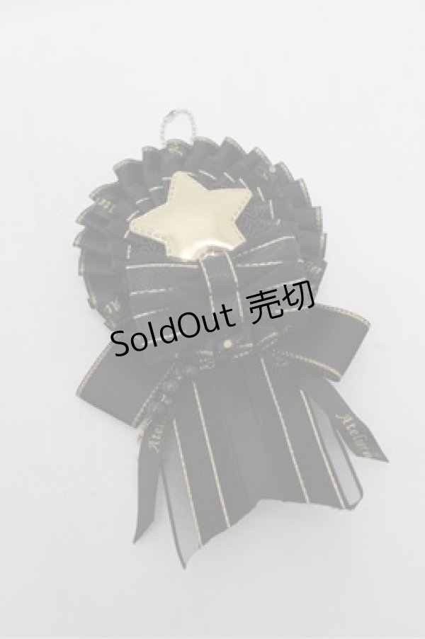 画像1: ATELIER　Ruby / ロゼットチャームブローチ  黒 S-26-02-22-006-EL-ZA-AS-ZS (1)