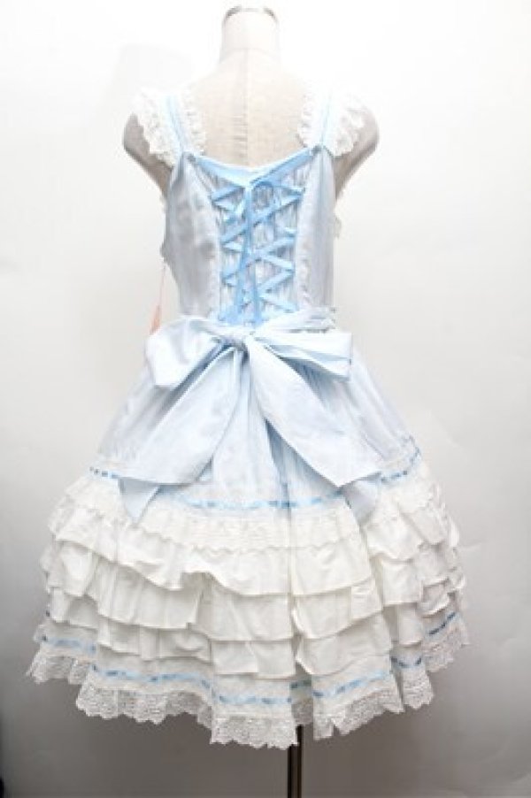 画像3: BABY,THE STARS SHINE BRIGHT / Amandineジャンパースカート  ブルー S-26-02-22-048-BA-OP-AS-ZS (3)