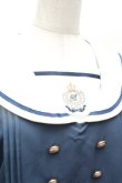 画像4: Amavel / School Check Setup風セーラーワンピース F ブルー S-26-02-22-050-CA-OP-TE-ZS (4)