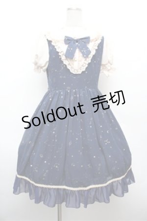 画像: 中国ロリータ / 星座柄ワンピース L ネイビー S-26-02-22-051-LO-OP-TE-ZS