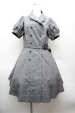 画像1: axes femme POETIQUE / グレンチェックワンピース M グレー S-26-02-22-053-AX-OP-TE-ZS (1)