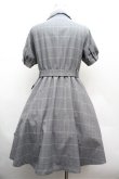 画像3: axes femme POETIQUE / グレンチェックワンピース M グレー S-26-02-22-053-AX-OP-TE-ZS (3)