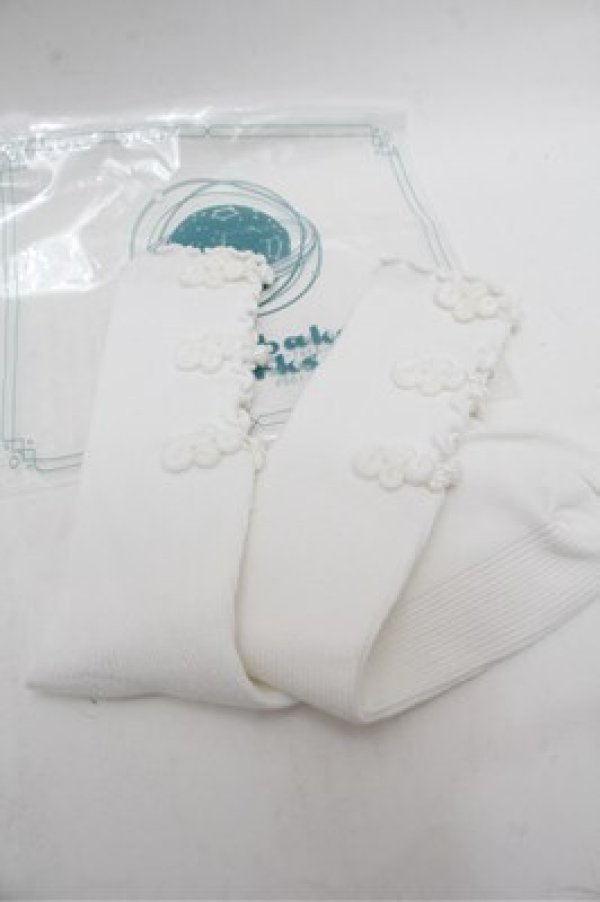 画像2: Hoshibako Works / チャイナ風ソックス  白 S-26-02-22-001-LO-ZA-AS-ZS (2)