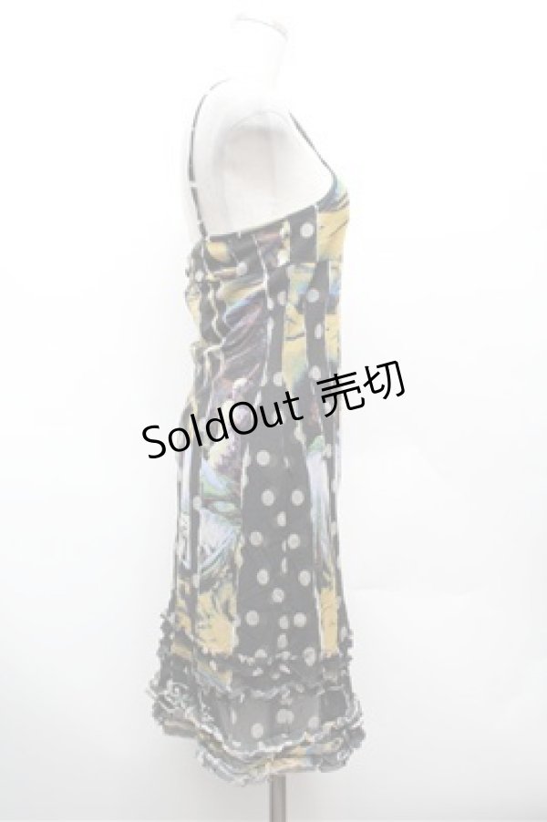 画像2: Jean Paul GAULTIER / パワーネットキャミソール  黒 S-26-02-22-056-GO-TO-AS-ZS (2)