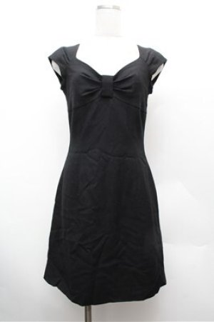 画像: JESUS DIAMANTE / リボンデザインワンピース 40 黒 S-26-02-22-057-JE-OP-AS-ZS