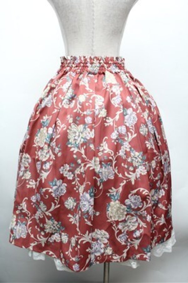 画像2: axes femme / タック入りミディスカート  オレンジ S-26-02-22-059-AX-SK-AS-ZS (2)