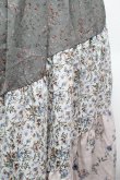 画像2: axes femme / フラワー柄エスカルゴスカート  グリーン S-26-02-22-061-AX-SK-AS-ZS (2)